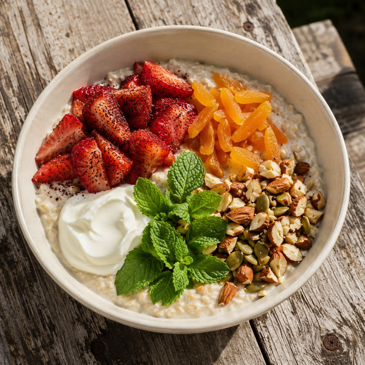 Tahini Bircher Bowl